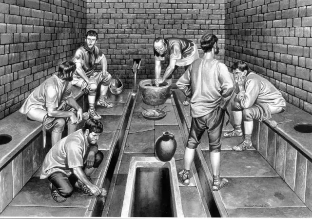 Roman toilet